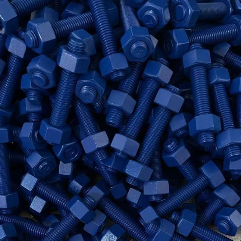 Teflon Blue Stud Bolts Penggunaan Khas Anti Korosi Marin