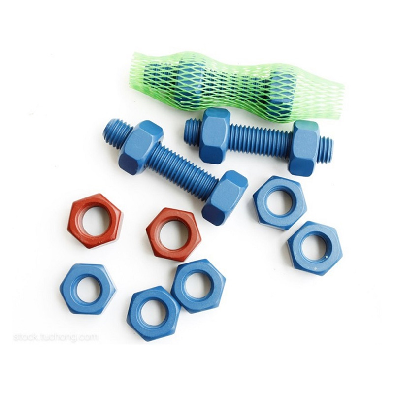 Teflon Blue Stud Bolts Penggunaan Khas Anti Korosi Marin