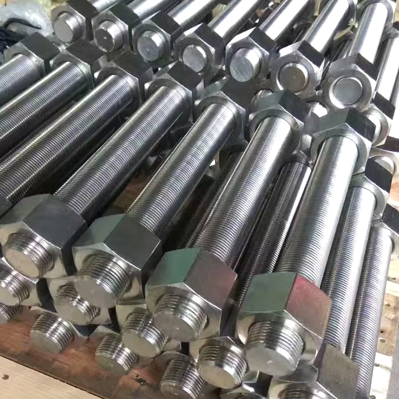 M27*300 PTFE Biru / Dacromet Bersalut ASTM A320 L7 Rod Berulir Penuh M27*300 PTFE Biru / Dacromet Bersalut ASTM A320 L7 Rod Berulir Penuh