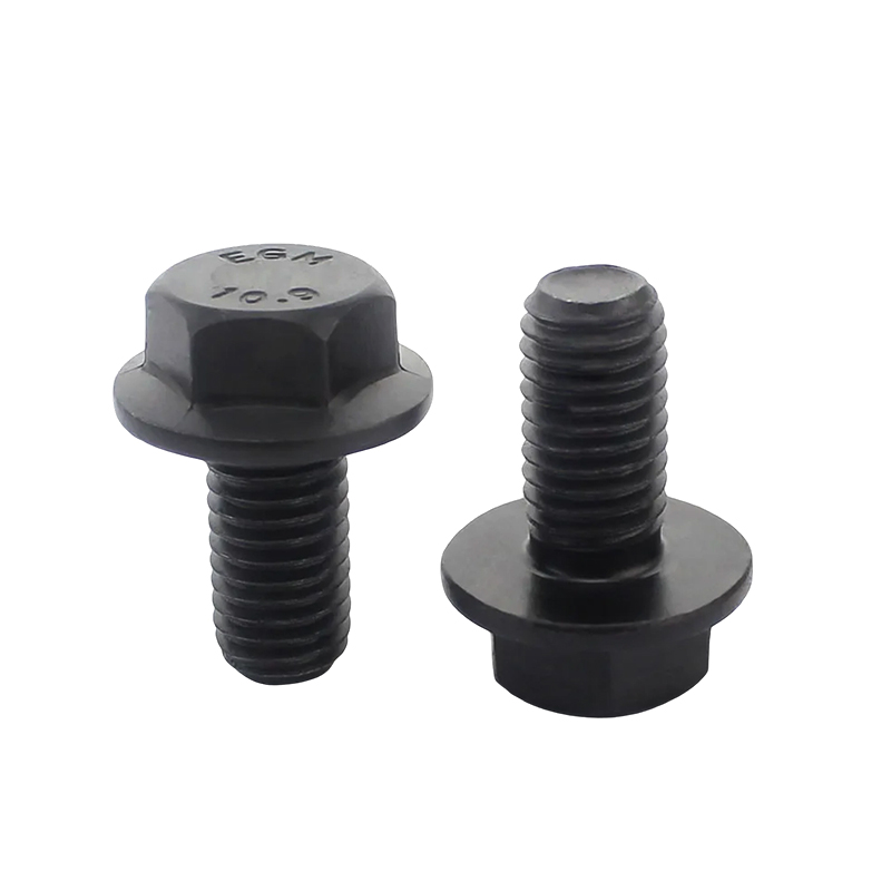M5*10 Gred 8.8 Bolt Kepala Hex Bebibir Keluli Karbon