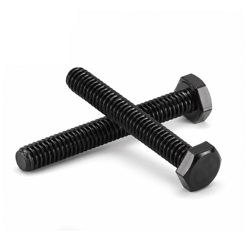 SS304 A2-70 Oksida Hitam Benang Penuh Bolt Heksagon DIN 933 SS304 A2-70 Oksida Hitam Benang Penuh Bolt Heksagon DIN 933