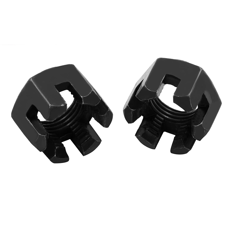 M16×1.5 Gred 4.8 Keluli Karbon Nat Istana Berslot Oksida Hitam DIN 935